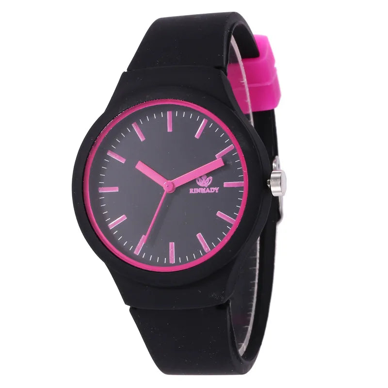 Orologio Donna Quarzo Casual Moda Cinturino Silicone