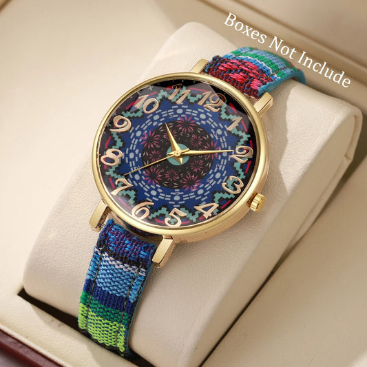 Orologio Donna Vintage Quarzo Cinturino Similpelle