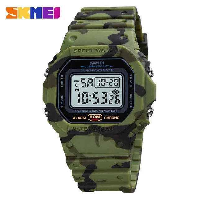 Orologio Digitale Uomo Sportivo LED Multifunzionale con Sveglia Cronografo Data