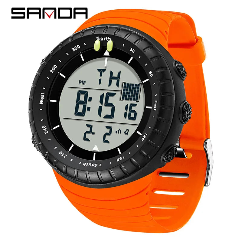 Orologio Uomo Sportivo Digitale LED Multifunzione Sveglia Cronografo Resistente
