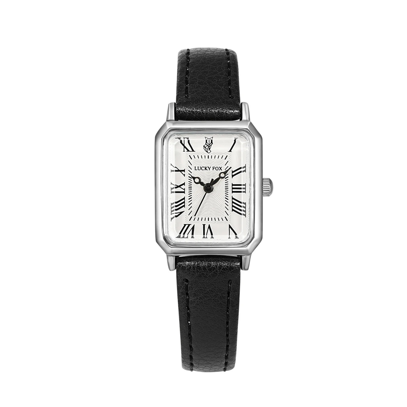 Orologio Donna Al Quarzo Rettangolare Cinturino Similpelle Alla Moda