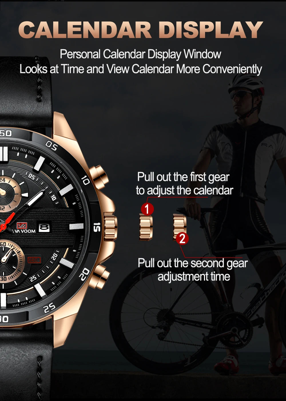 Orologio Uomo 46mm Quarzo - Cinturino SimilPelle o Acciaio, Elegante e Sportivo
