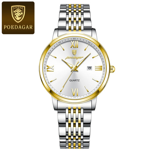 Orologio Donna Quarzo Acciaio Data Elegante 33mm
