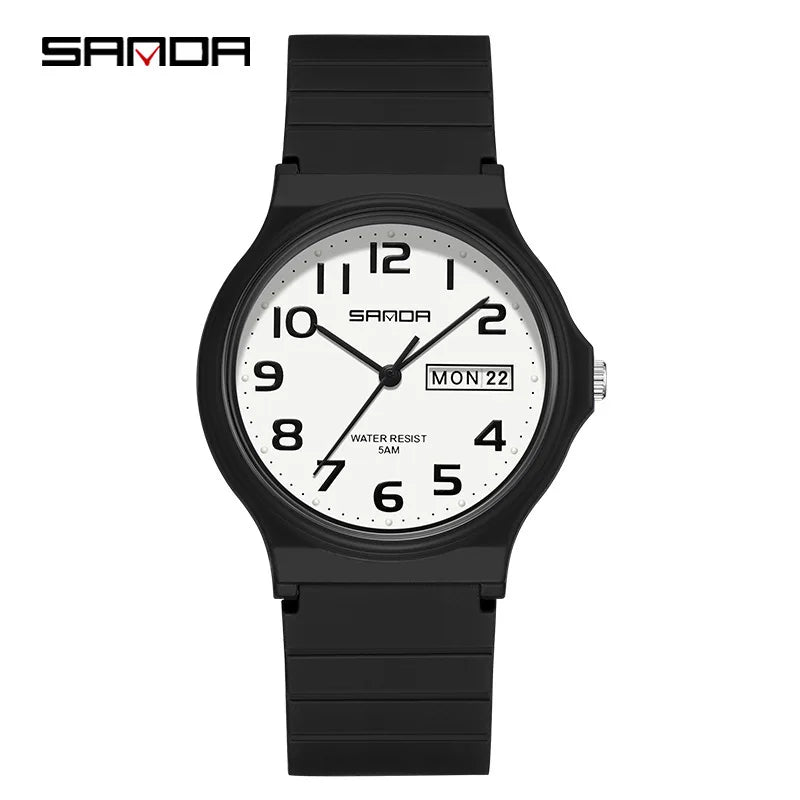 Orologio Uomo Donna Quarzo Sportivo – Silicone Resistente Quadrante 36 mm