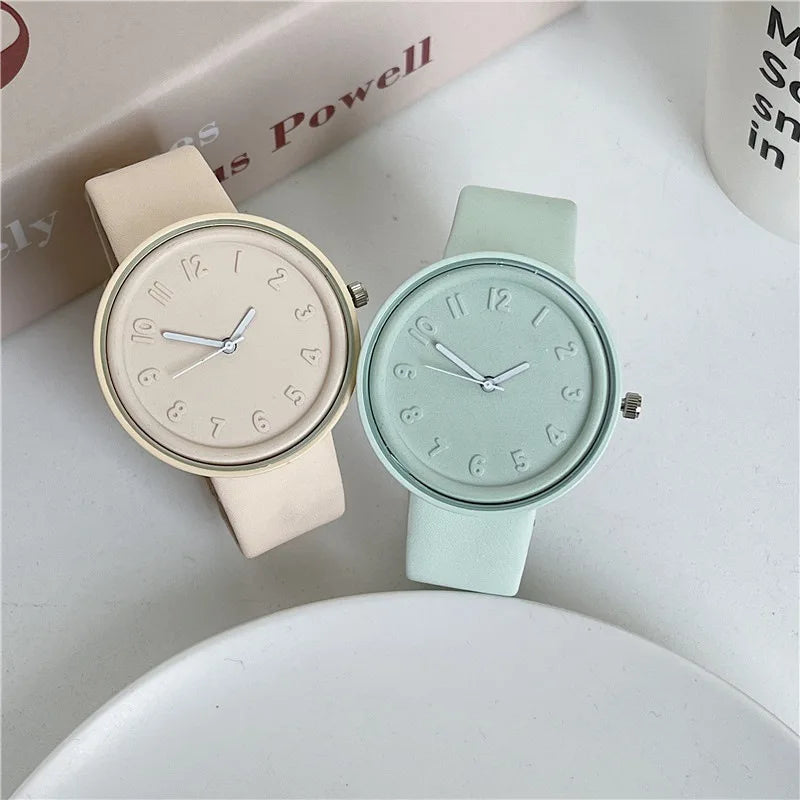 Orologio Donna Quarzo Moda Casual Quadrante Grande 40mm Cinturino Similpelle