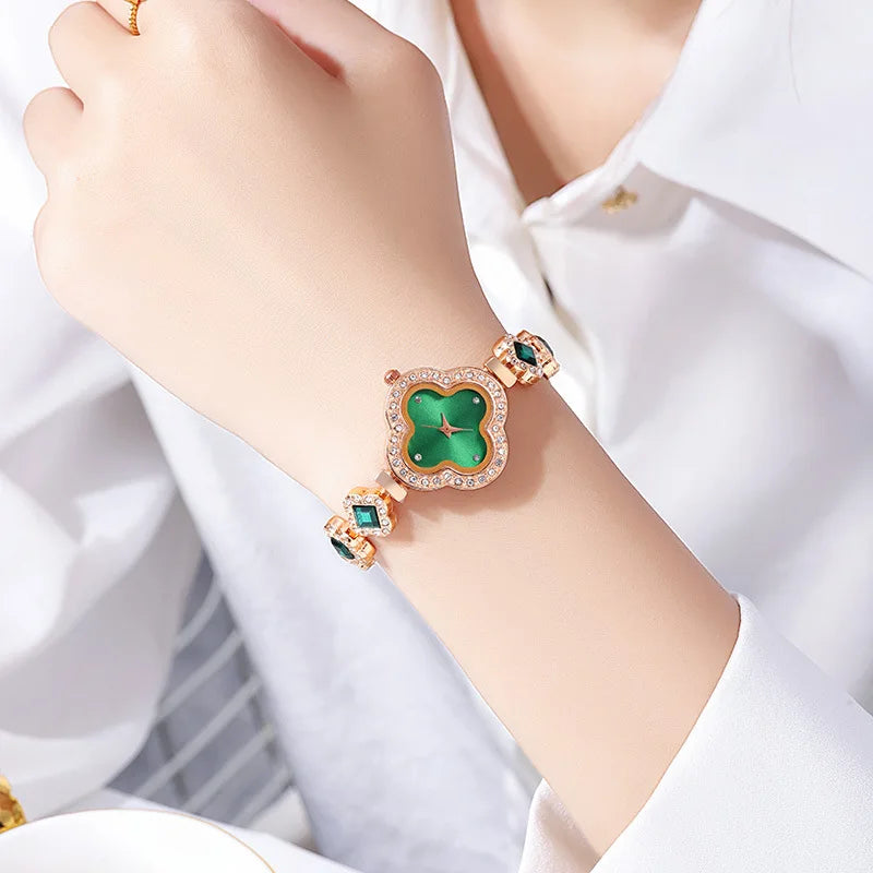 Orologio Al Quarzo Donna Cinturino In Lega Elegante Design Semplice Casual