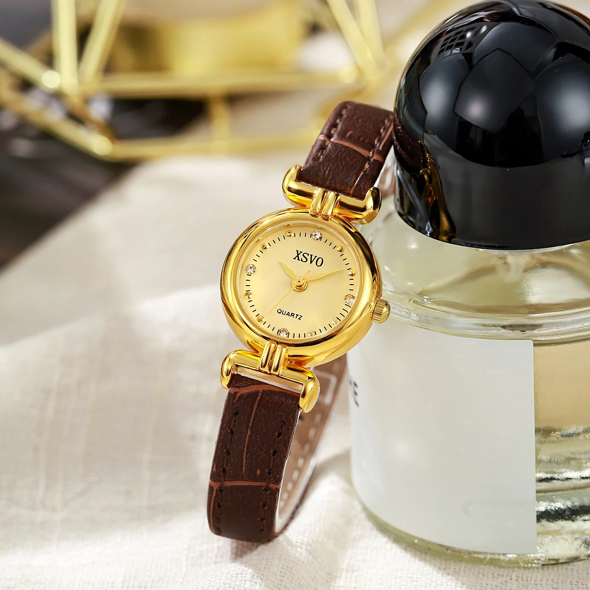 Orologio Donna Quarzo Elegante Quadrante Piccolo 25mm Cinturino Similpelle
