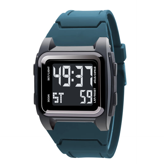 Orologio Digitale Uomo Sportivo Multifunzione Impermeabile 5ATM Cronometro Sveglia