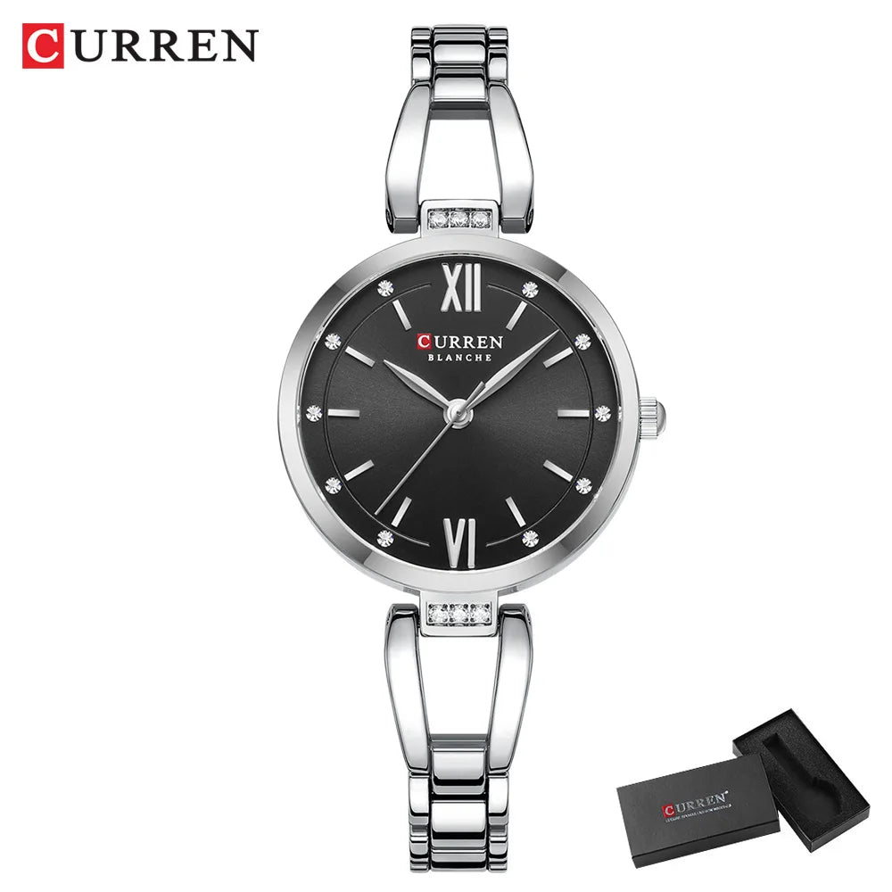 Orologio Donna 30mm Quarzo Elegante Acciaio Moda Casual