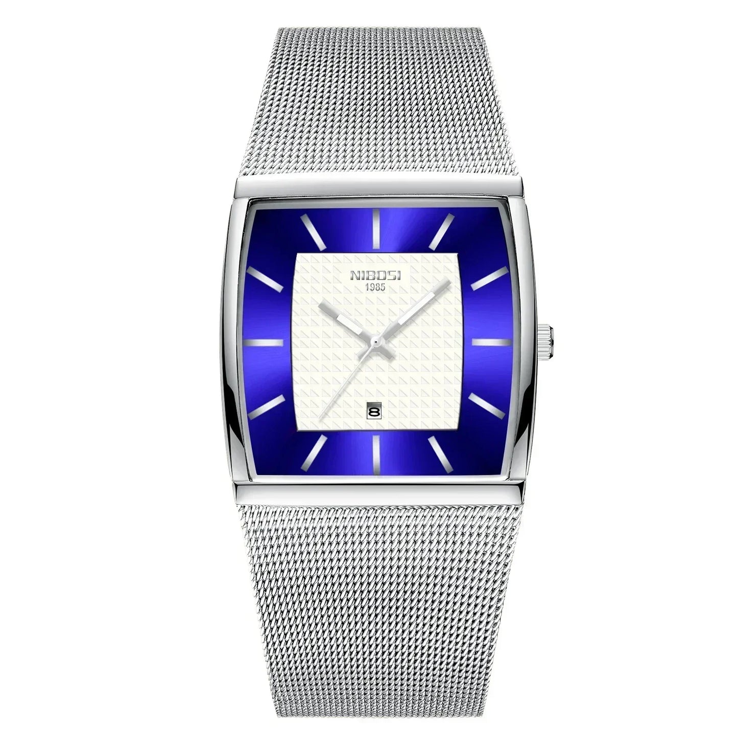 Orologio Uomo Quarzo Elegante Acciaio Con Data