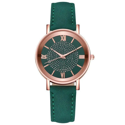 Orologio Donna al Quarzo Moda e Casual con Cinturino in Similpelle Elegante