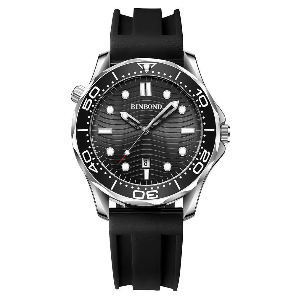 Orologio Uomo Quarzo Business Data Lancette Luminose Cinturino Acciaio o Silicone