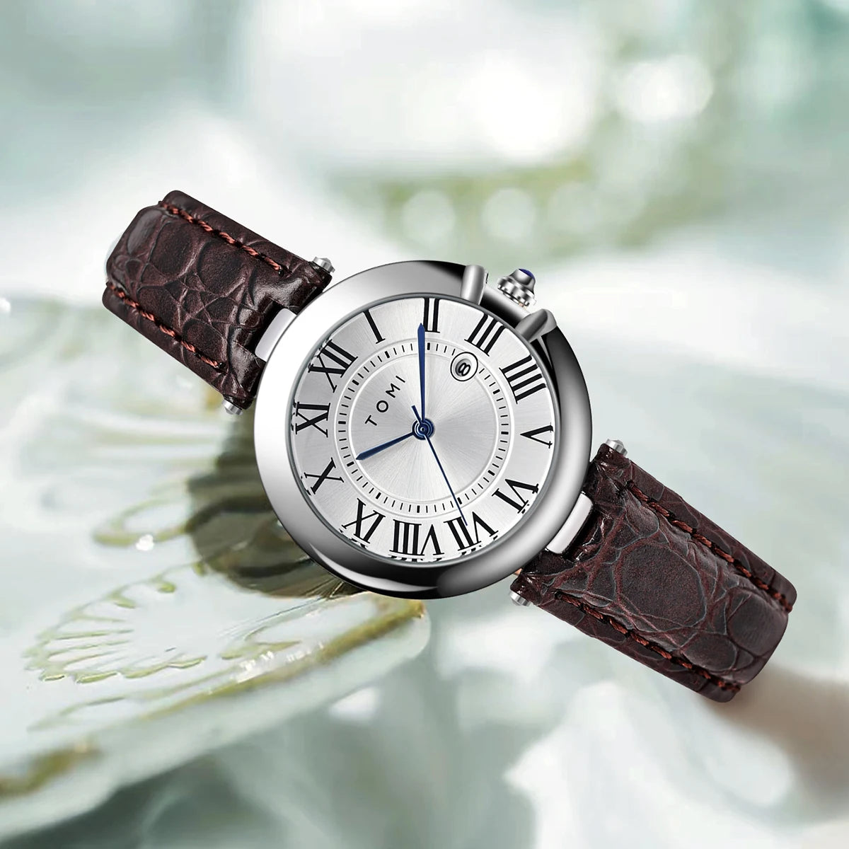 Orologio Donna Elegante Quarzo 34mm Cinturino Similpelle