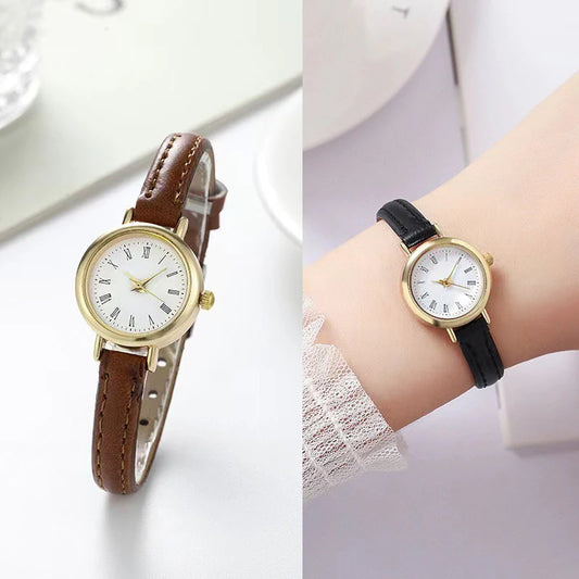 Orologio Donna Elegante al Quarzo Cinturino Similpelle Moda Casual