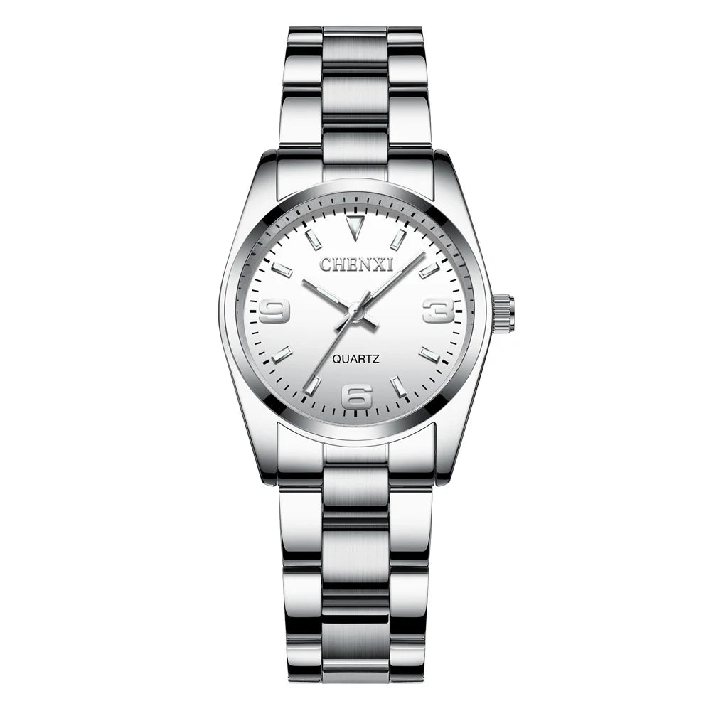 Orologio Donna Acciaio – Quarzo Elegante Resistente all’Acqua Quadrante 28 mm