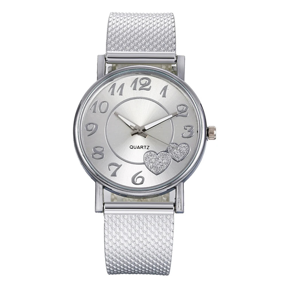 Orologio Donna Quarzo Elegante – Cinturino Silicone Moda Cassa Lega