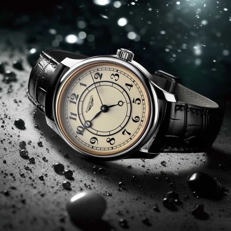 Orologio Uomo Retrò Quarzo Cinturino Similpelle Elegante