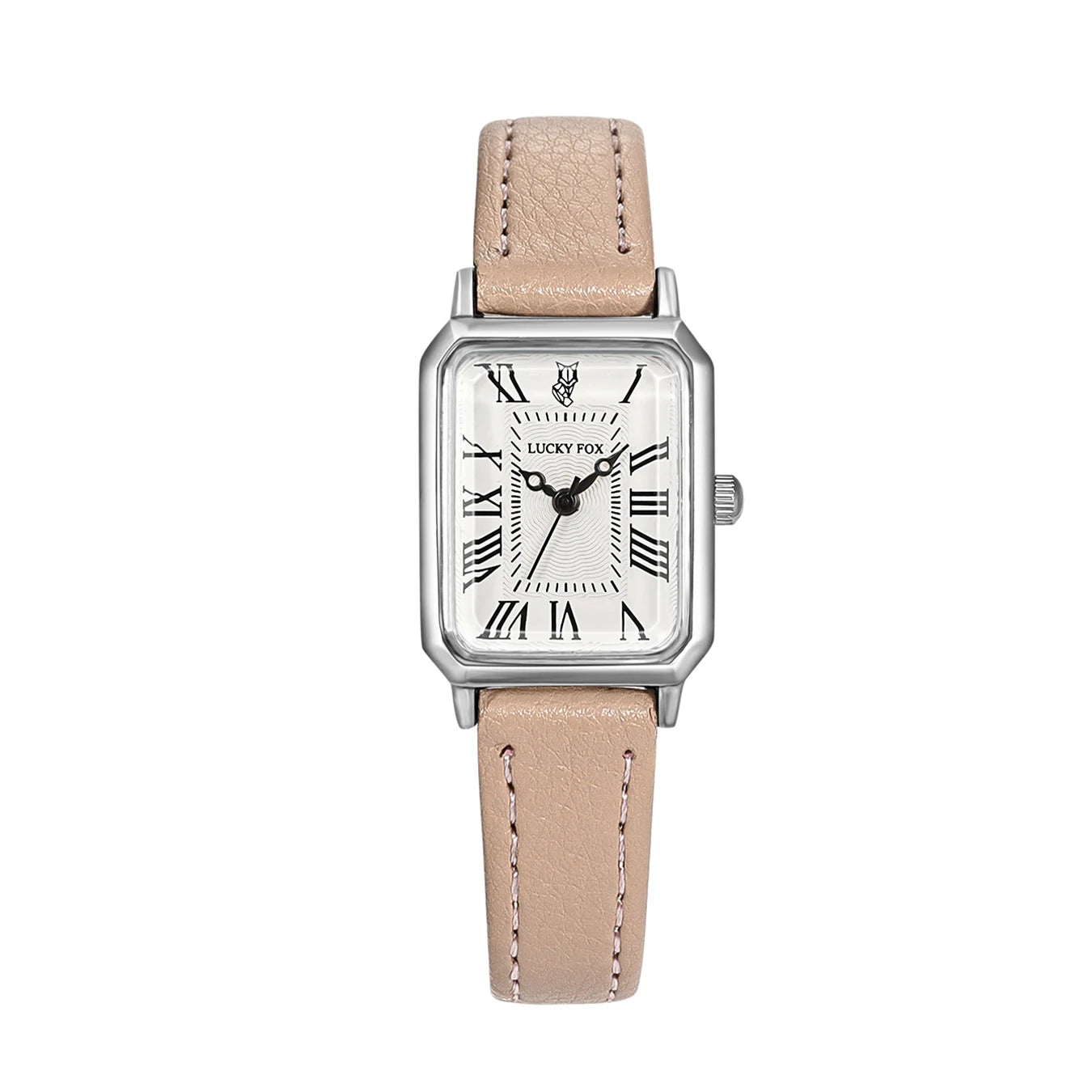 Orologio Donna Al Quarzo Rettangolare Cinturino Similpelle Alla Moda