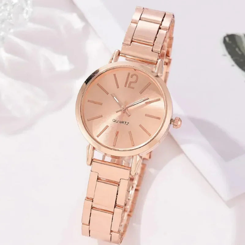Orologio Donna Elegante Quarzo – Cinturino Acciaio Inossidabile Quadrante 30 mm