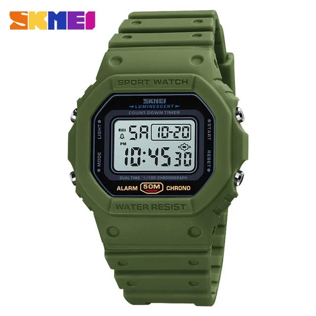 Orologio Digitale Uomo Sportivo LED Multifunzionale con Sveglia Cronografo Data