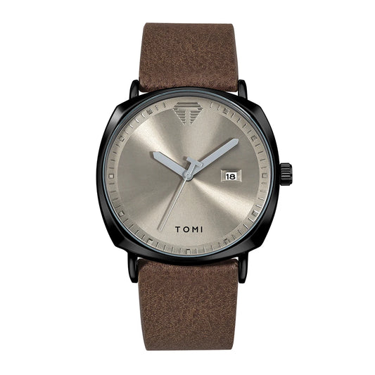 Orologio Uomo Minimalista Quarzo Elegante Casual Cinturino Similpelle