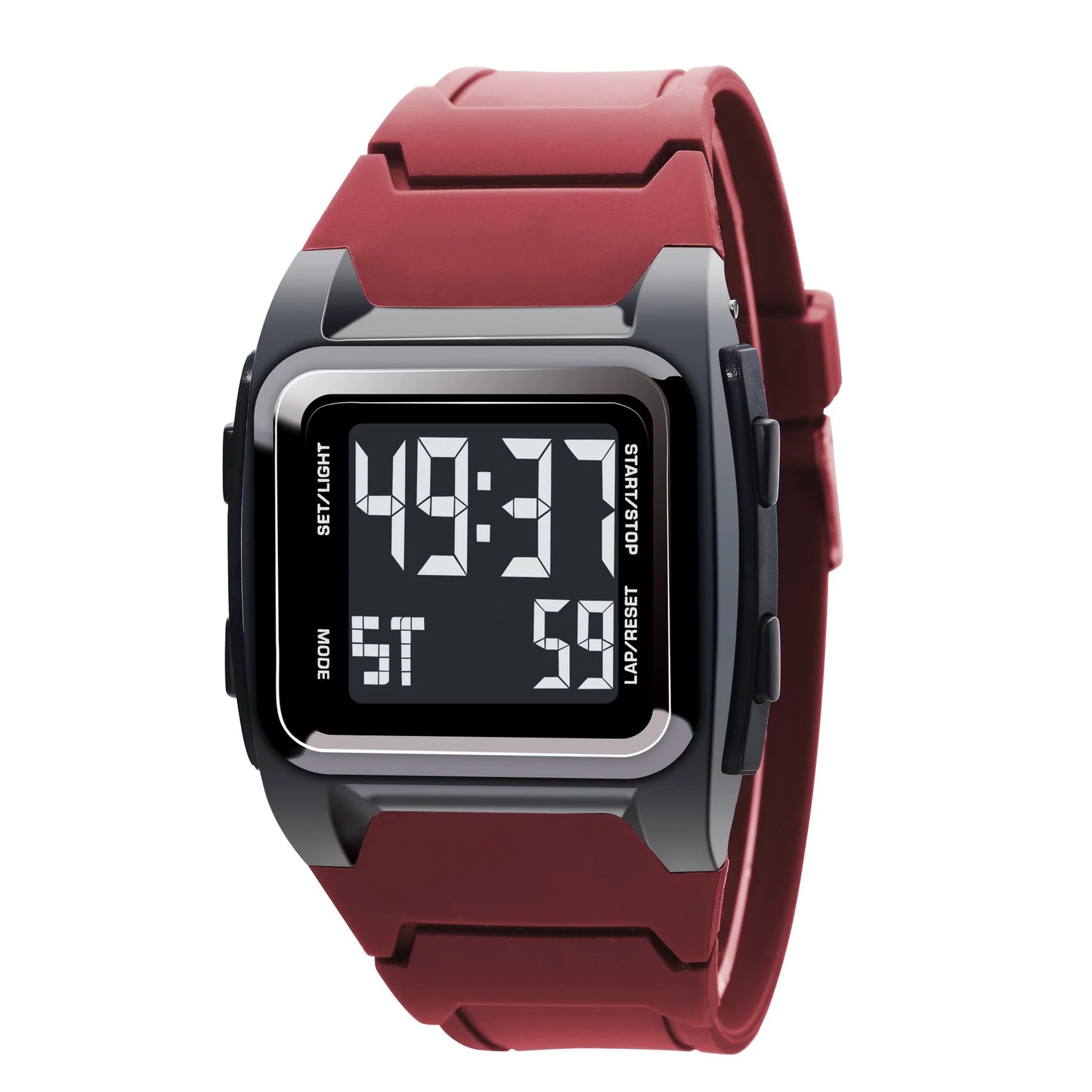 Orologio Digitale Uomo Sportivo Multifunzione Impermeabile 5ATM Cronometro Sveglia