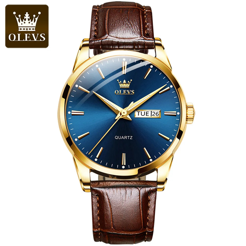 Orologio Uomo Classico Quarzo Similpelle Data Elegante