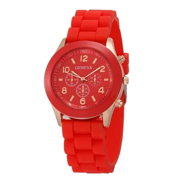 Orologio Donna Quarzo Elegante – Cinturino Silicone Cassa Lega