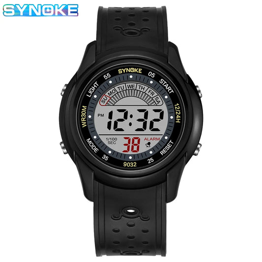 Orologio Sportivo Uomo Digitale LED Multifunzione Cinturino Gomma 41mm