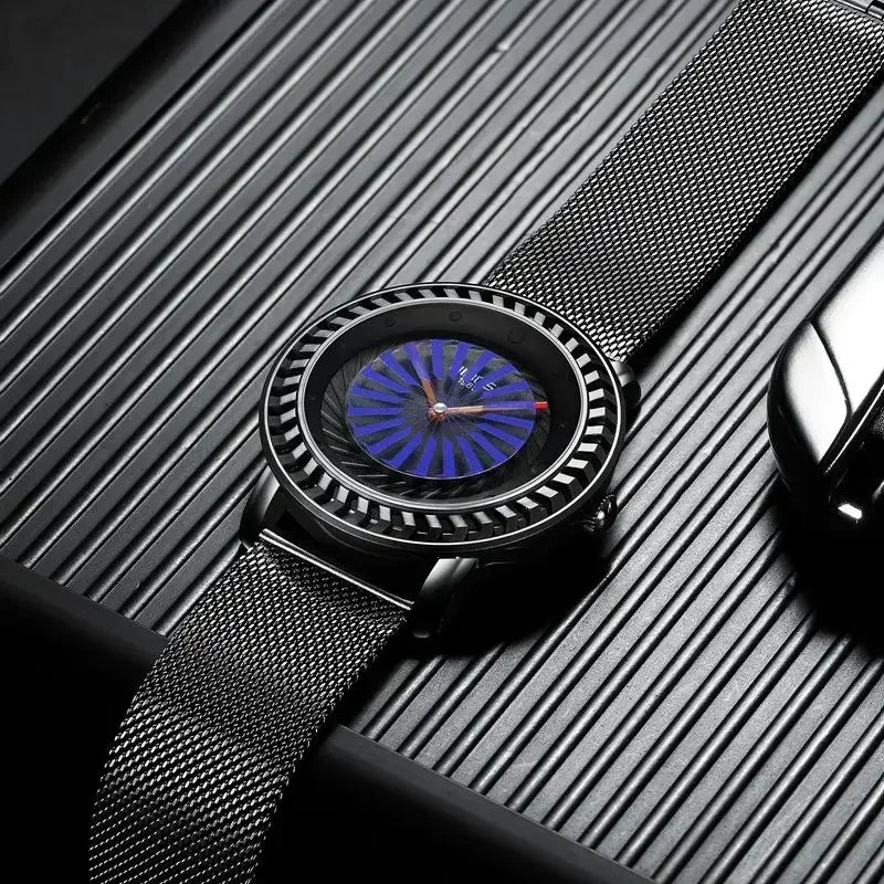 Orologio Uomo Al Quarzo Cinturino In Acciaio Quadrante 42mm Moda Casual