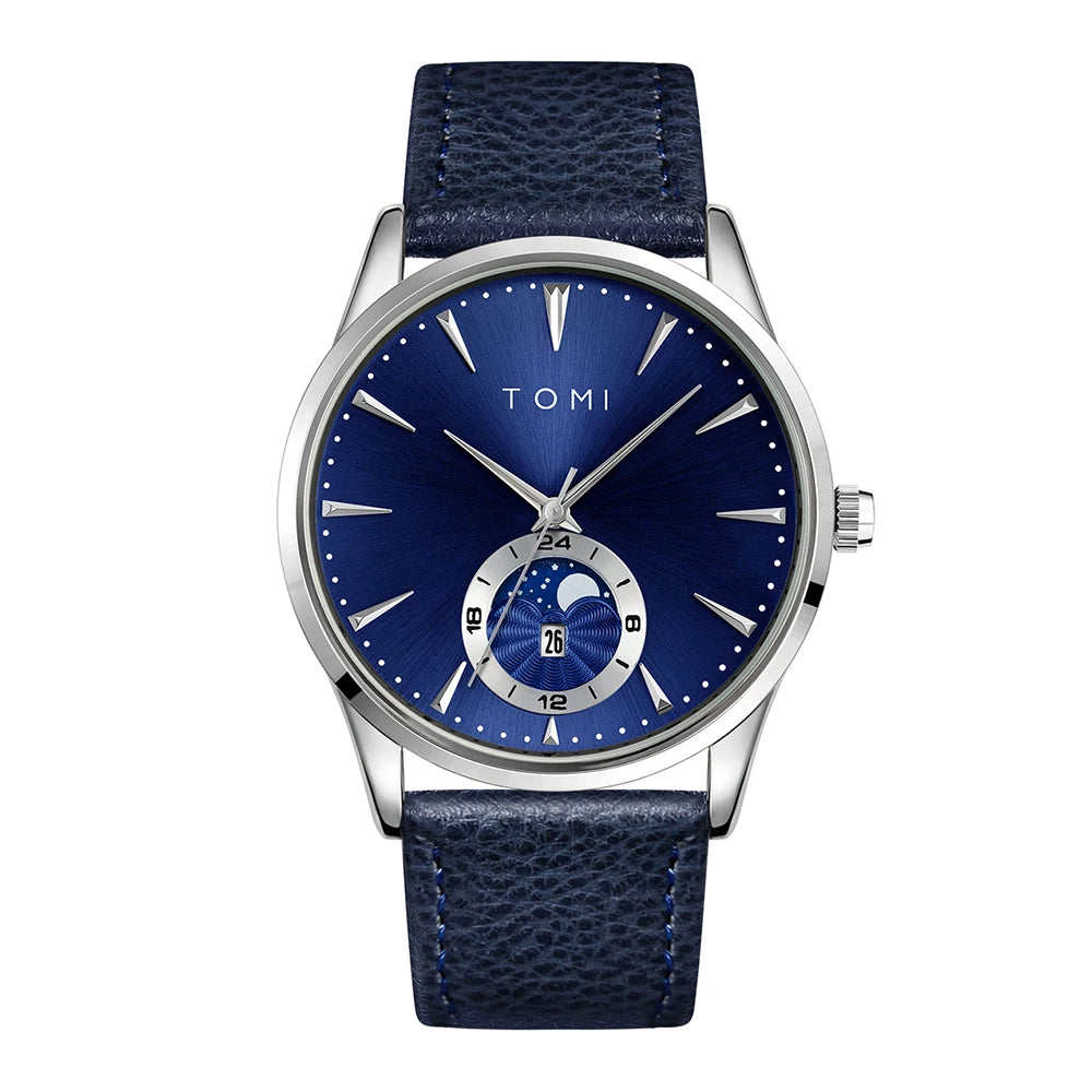 Orologio Uomo Quarzo Cinturino Similpelle – Elegante e Casual Quadrante 42mm