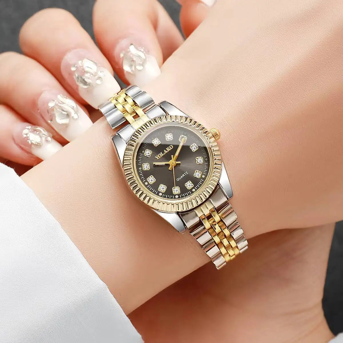 Orologio Uomo Donna Elegante Quarzo Cinturino Metallo