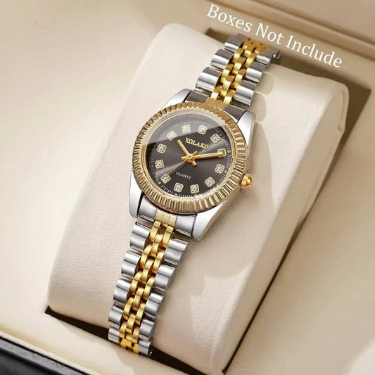 Orologio Uomo Donna Elegante Quarzo Cinturino Metallo