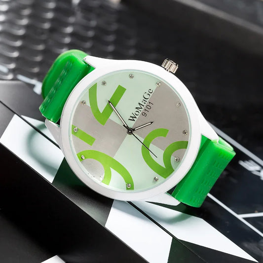 Orologio Donna al Quarzo con Cinturino PU Quadrante 55 mm