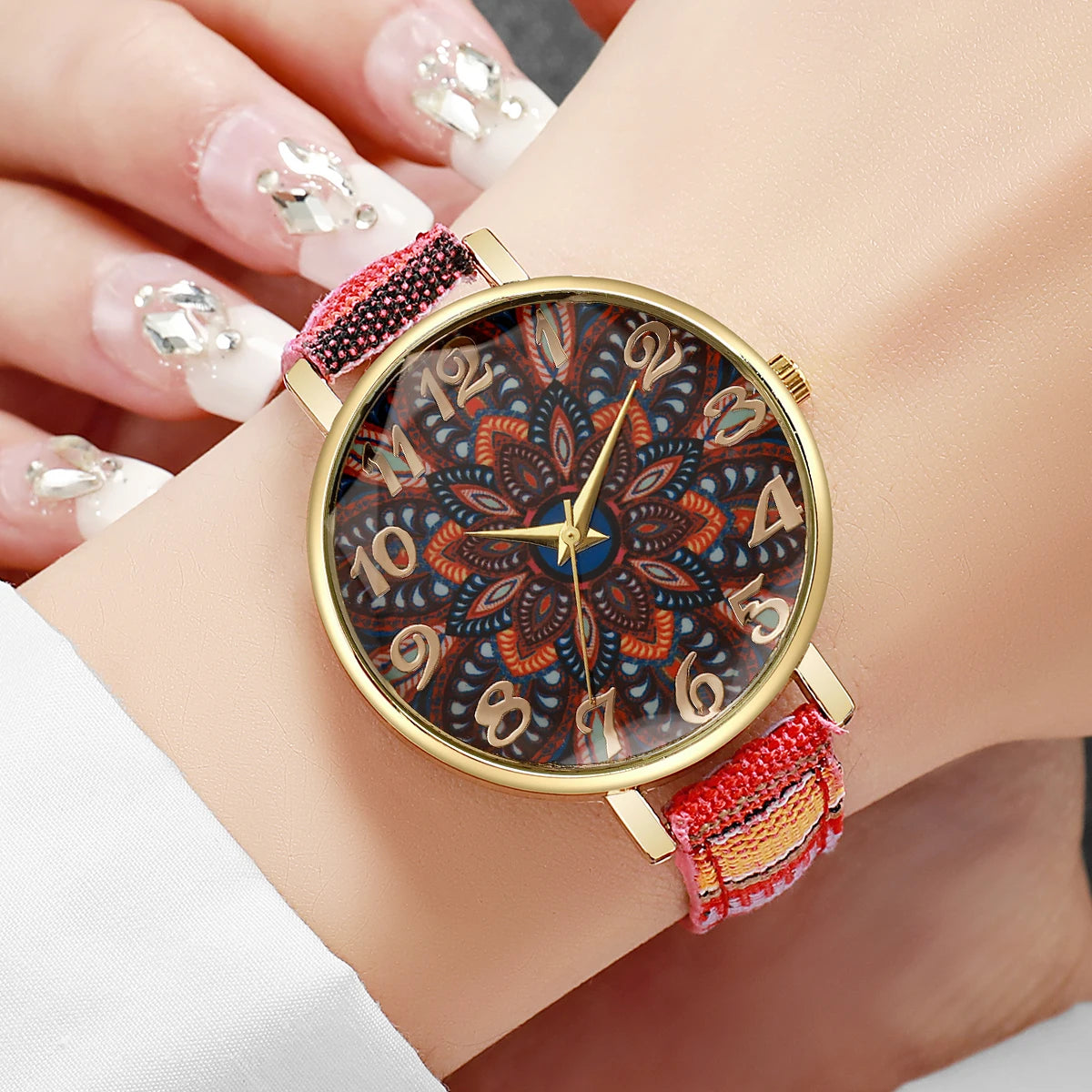 Orologio Donna Vintage Quarzo Cinturino Similpelle