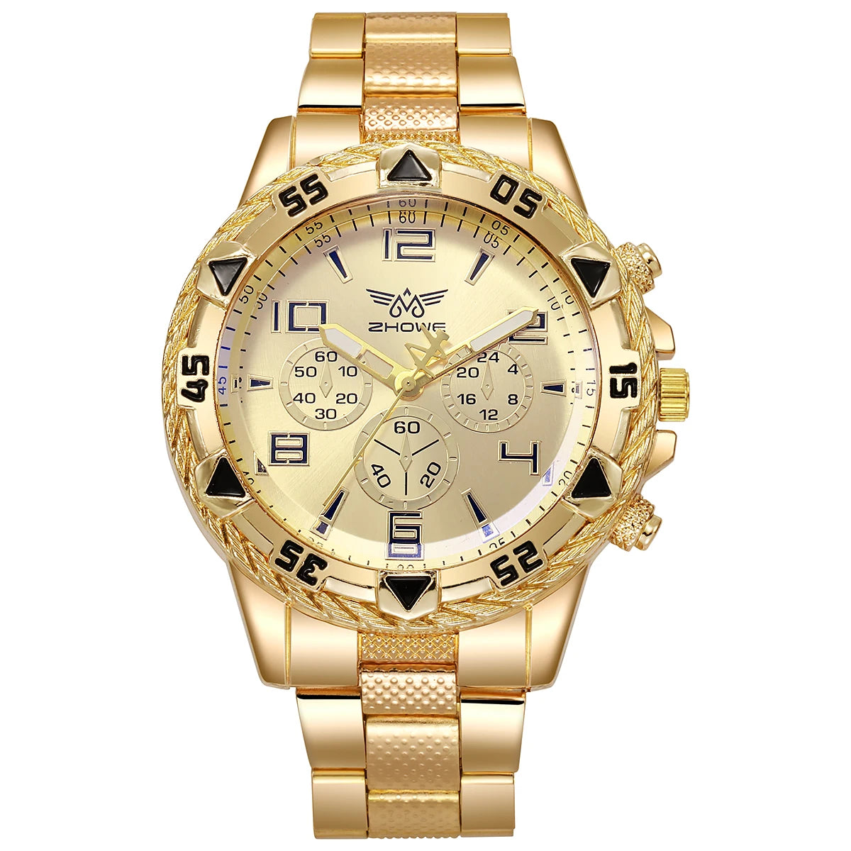 Orologio Uomo Quarzo Cassa Lega – Cinturino Metallo Moda Casual