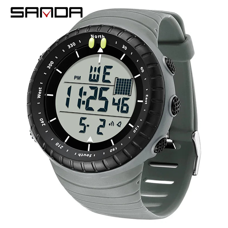 Orologio Uomo Sportivo Digitale LED Multifunzione Sveglia Cronografo Resistente