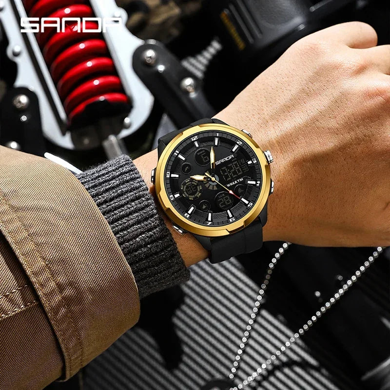 Orologio Uomo Digitale Sportivo LED Resistente All’Acqua 5ATM Silicone