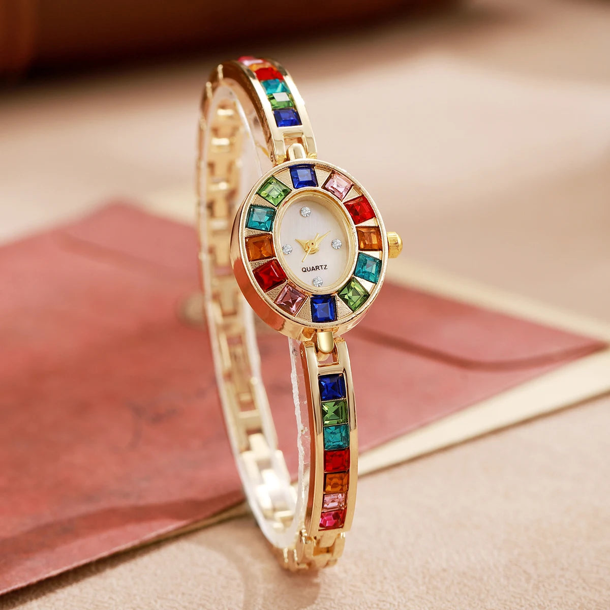 Set 2 Orologi Donna Quarzo Eleganti Moda Cinturino Lega
