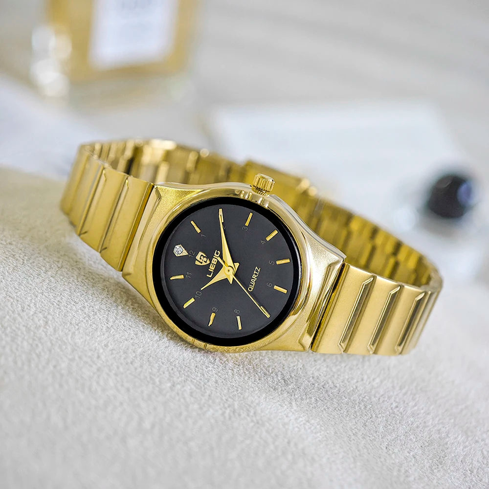 Orologio Donna Quarzo Elegante Acciaio Quadrante 25mm Moda Casual