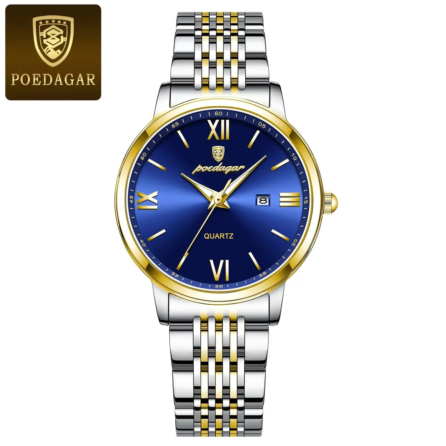 Orologio Donna Quarzo Acciaio Data Elegante 33mm