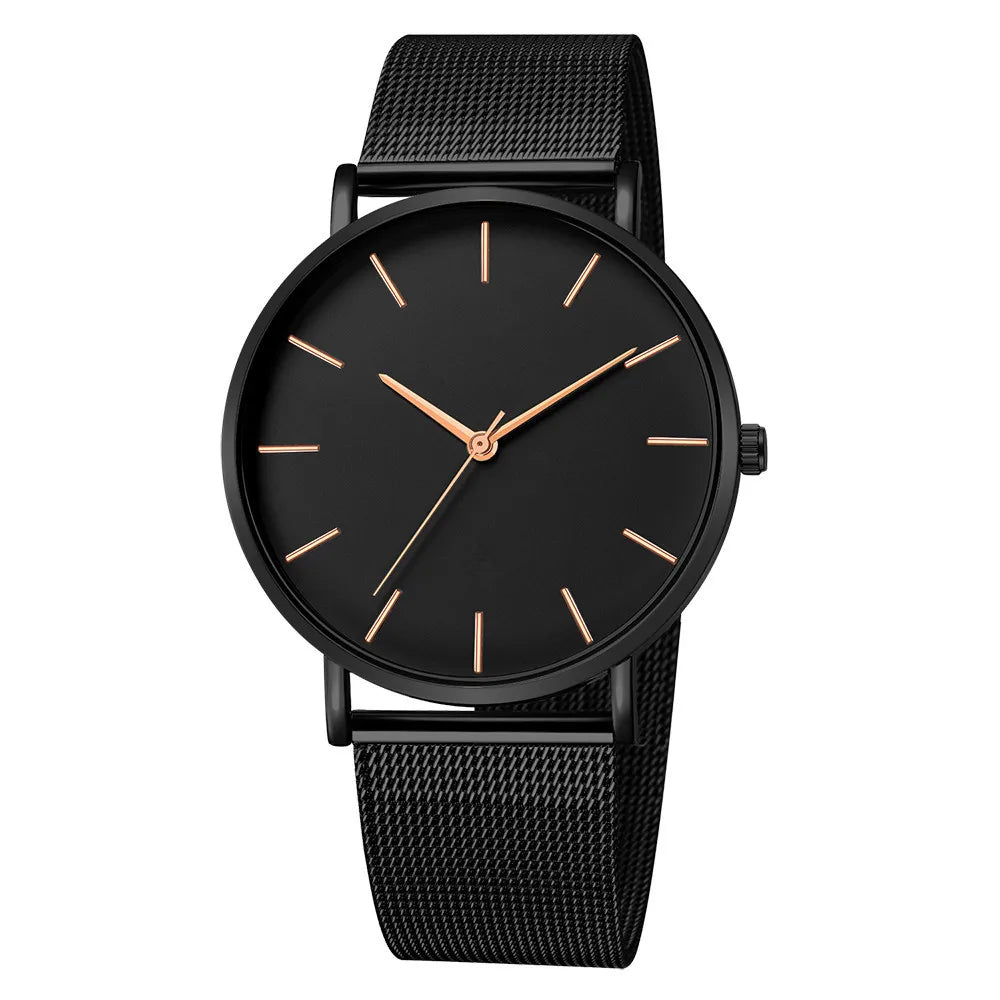 Orologio Donna Quarzo Elegante Acciaio Maglia Quadrante 40mm