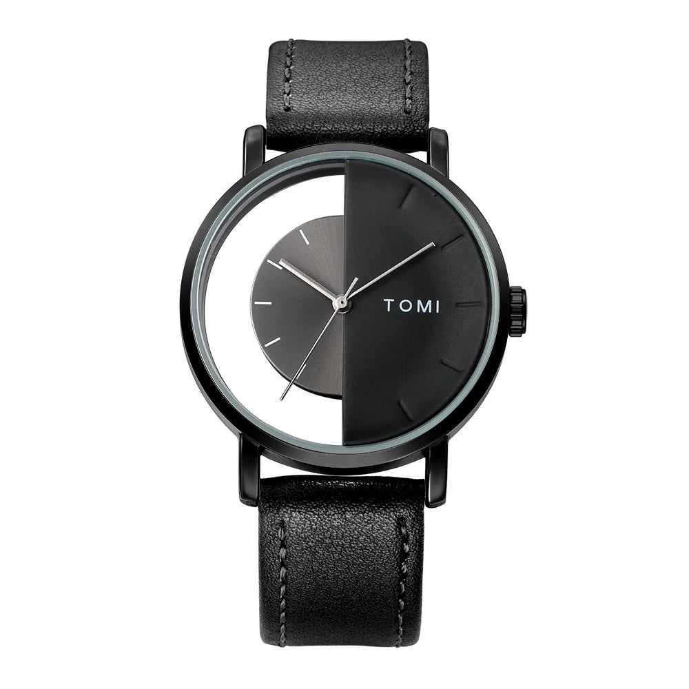 Orologio Uomo al Quarzo Moda Casual Quadrante 42mm Cinturino PU