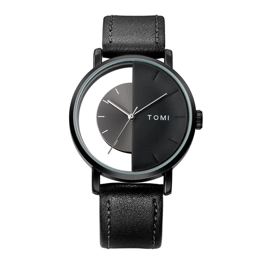 Orologio Uomo al Quarzo Moda Casual Quadrante 42mm Cinturino PU