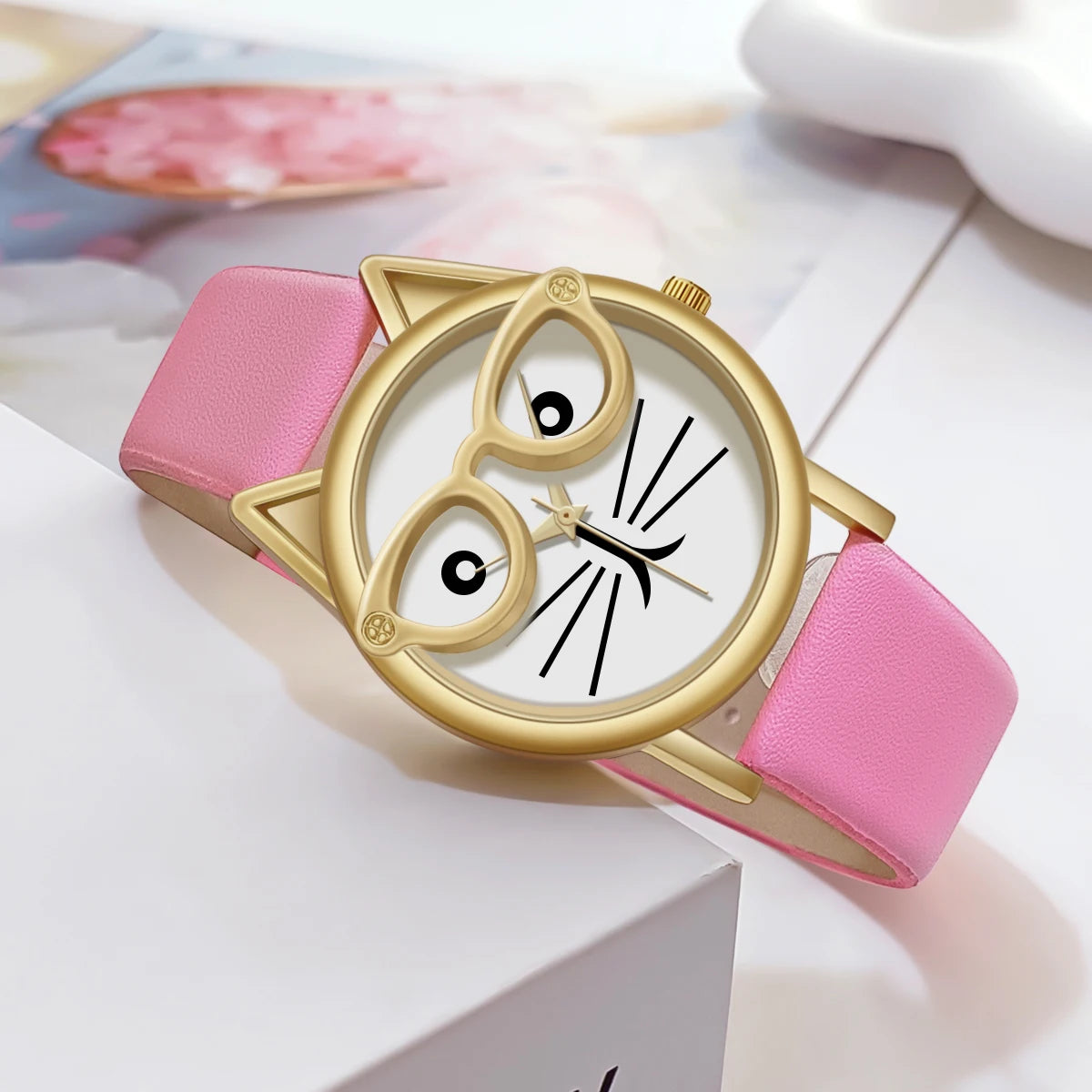 Orologio Donna 37 mm Quarzo Cinturino Similpelle Creativo