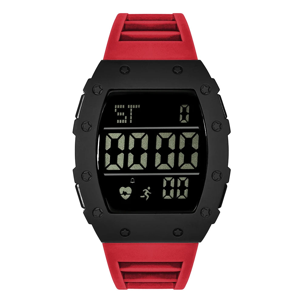 Orologio Digitale LED Uomo Sportivo Multifunzione con Contapassi Sveglia Data