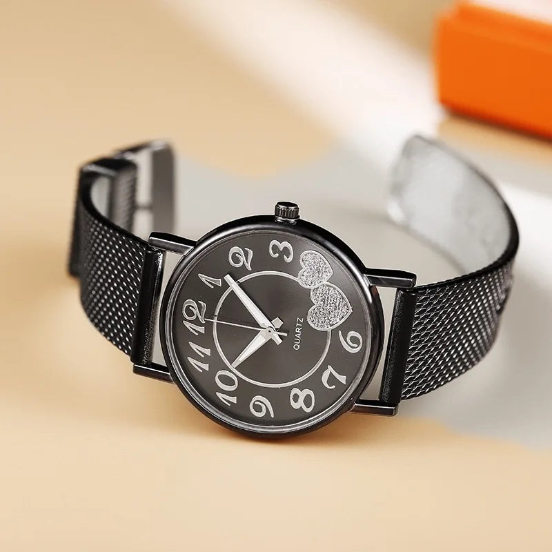 Orologio Donna Quarzo Elegante – Cinturino Silicone Moda Cassa Lega