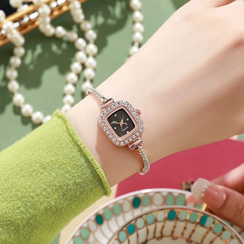 Orologio Donna Elegante Quarzo Bracciale in Lega Moda Casual