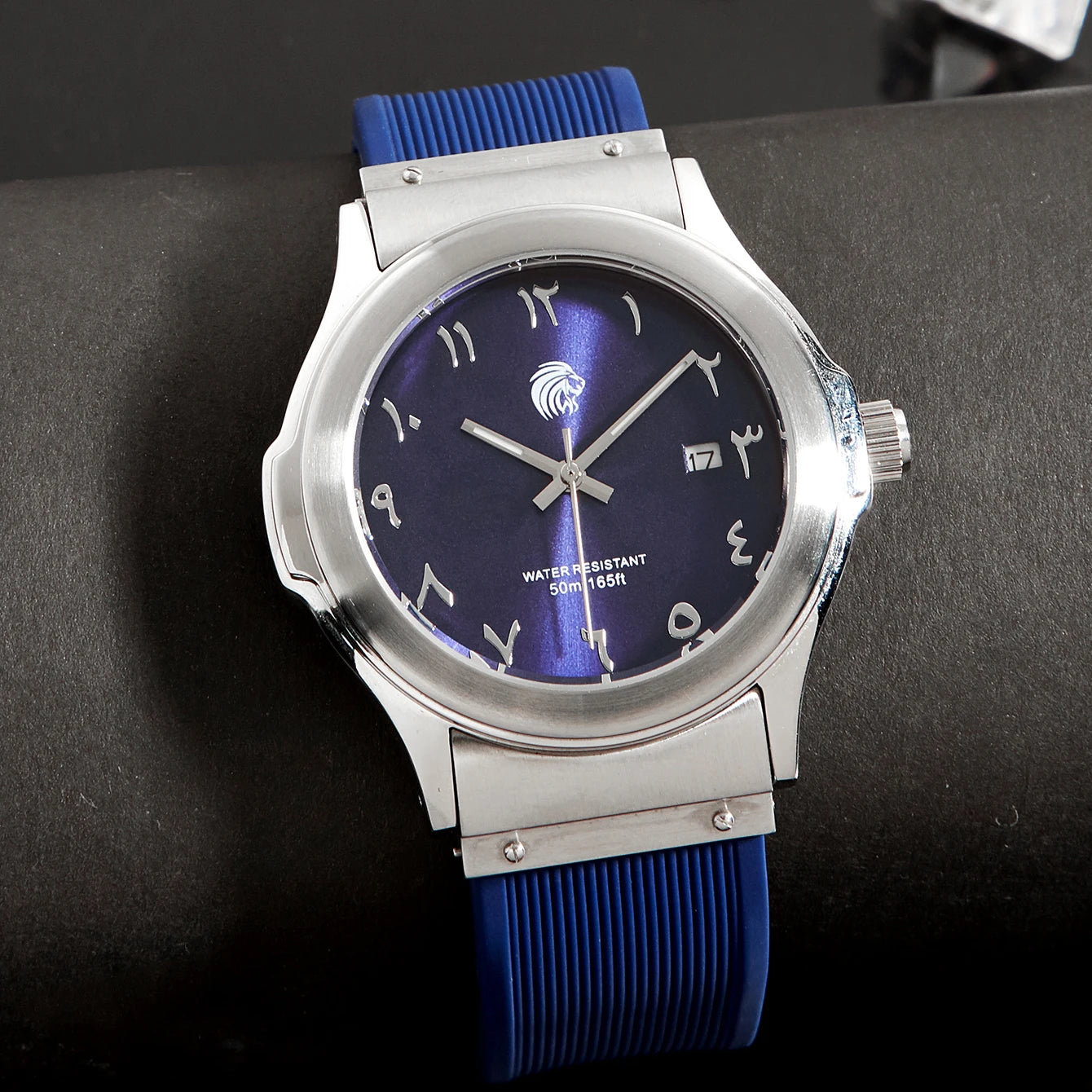 Orologio Uomo Sportivo ed Elegante Al Quarzo Con Cinturino Silicone Cassa Acciaio