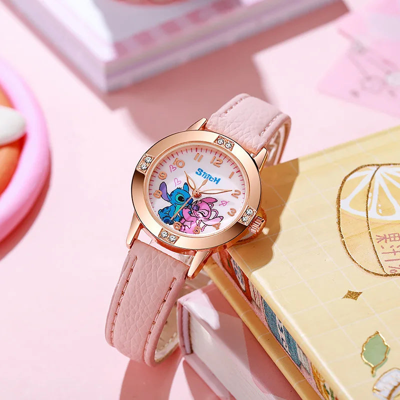 Orologio Bambini al Quarzo Cinturino Similpelle Cassa Lega Chiusura Fibbia